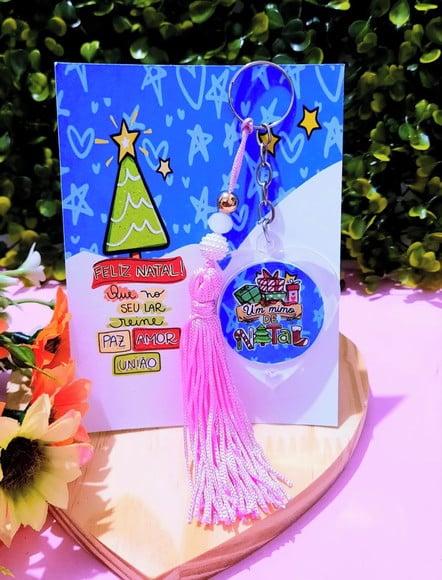Card com Chaveiro- Natal