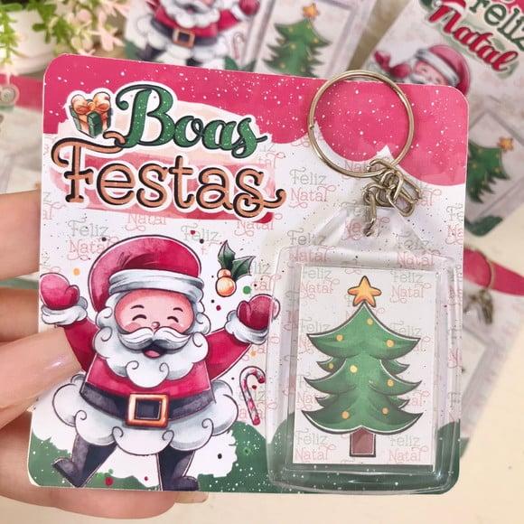 Card com Chaveiro- Natal