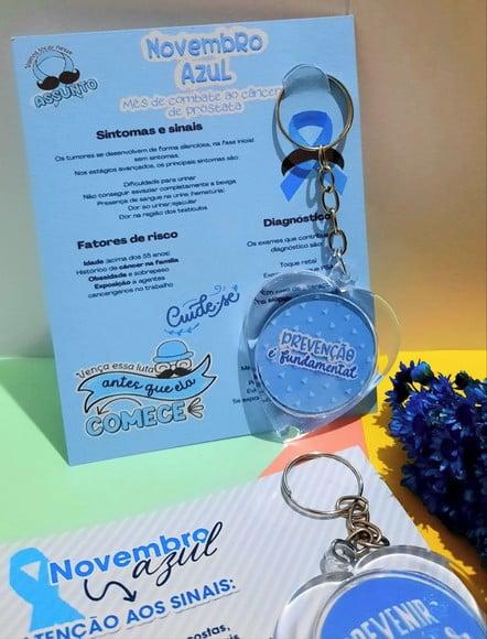 Card com Chaveiro- Novembro Azul