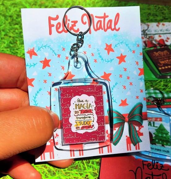 Card com Chaveiro- Natal