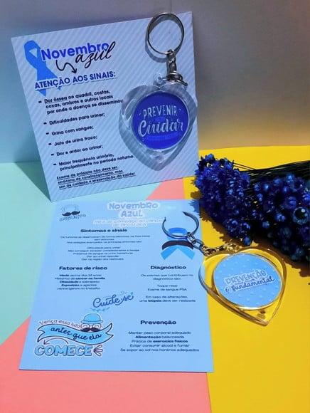 Card com Chaveiro- Novembro Azul