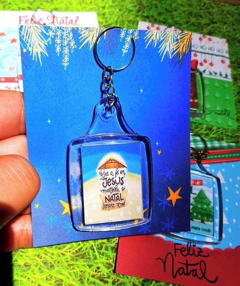 Card com Chaveiro- Natal