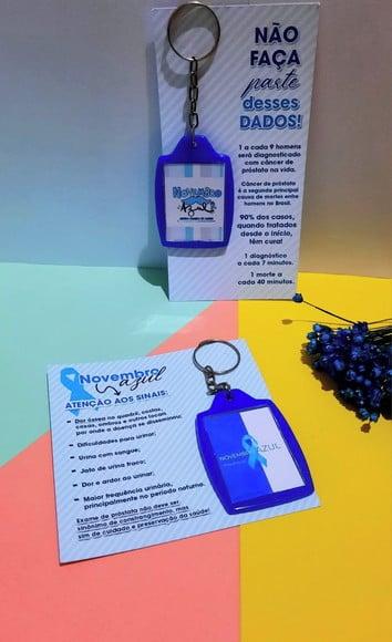 Card com Chaveiro- Novembro Azul