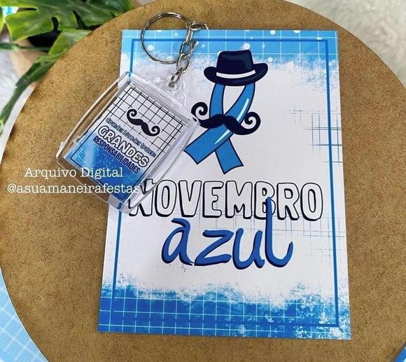 Card com Chaveiro- Novembro Azul