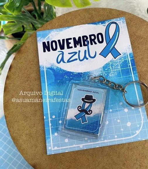 Card com Chaveiro- Novembro Azul
