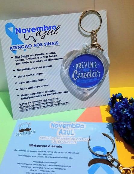 Card com Chaveiro- Novembro Azul