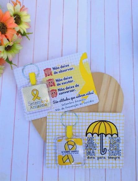 Card com Chaveiro- Setembro Amarelo