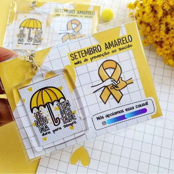 Card com Chaveiro- Setembro Amarelo