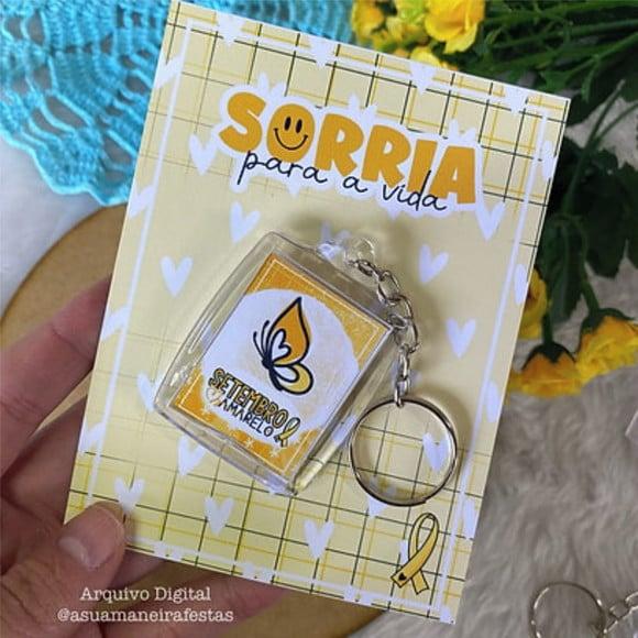 Card com Chaveiro- Setembro Amarelo-leia Descrição!