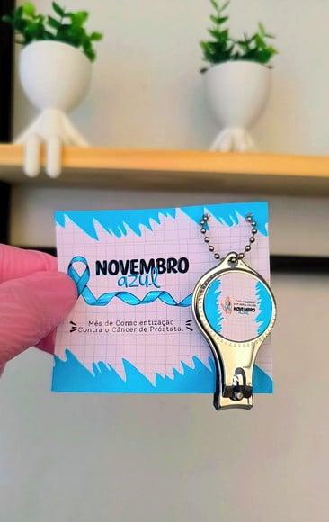 Card com Chaveiro/abridor de Garrafa- Novembro Azul