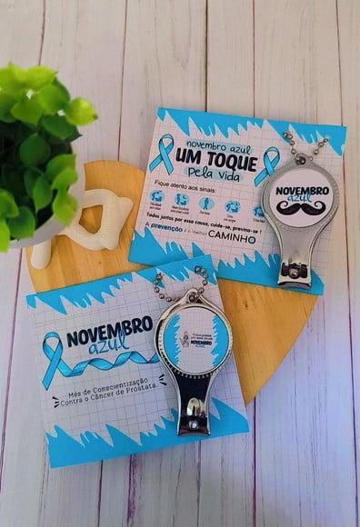 Card com Chaveiro/abridor de Garrafa- Novembro Azul