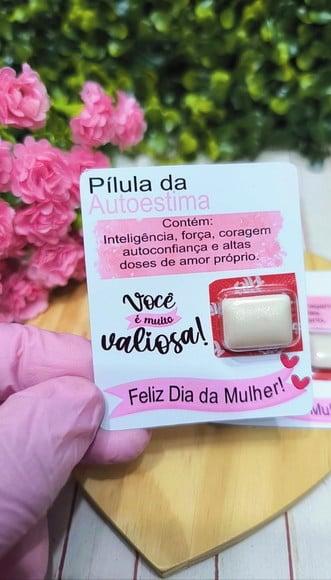 Card com Chiclete- Dia da Mulher