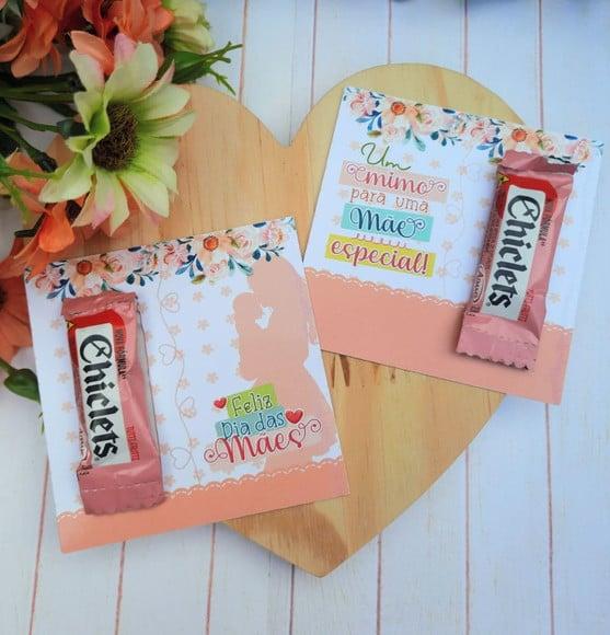 Card com Chiclete- Dia das Mães