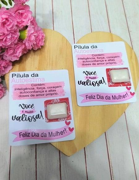 Card com Chiclete- Dia da Mulher