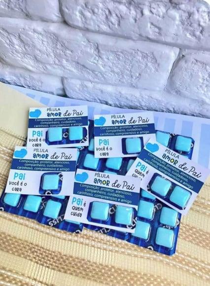 Card com Chiclete- Dia dos Pais