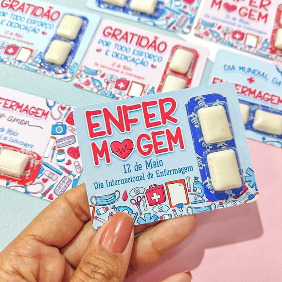 Card com Chiclete- Enfermagem