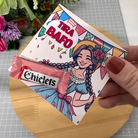 Card com Chiclete- Festa Junina