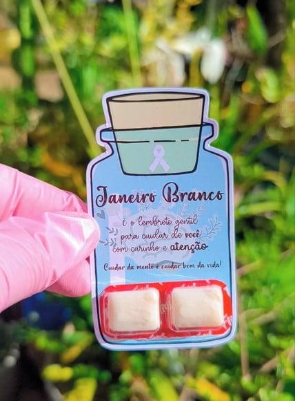 Card com Chiclete- Janeiro Branco