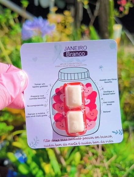 Card com Chiclete- Janeiro Branco