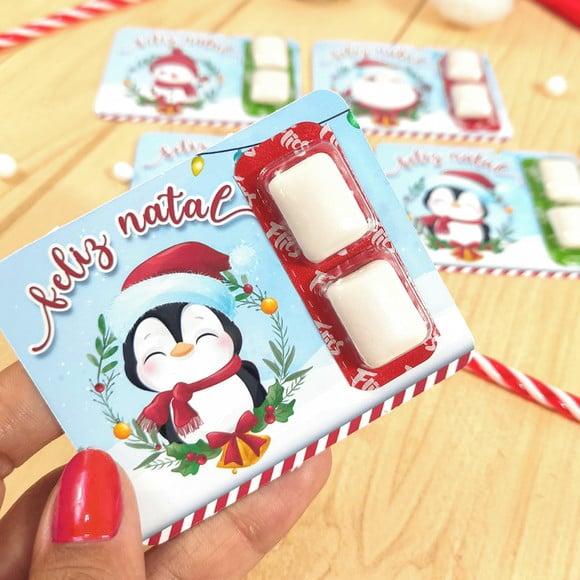 Card com Chiclete- Natal