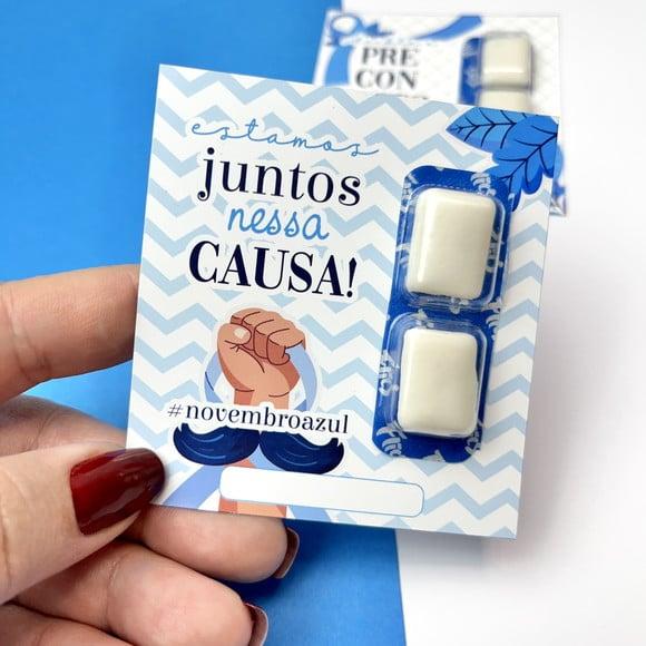Card com Chiclete- Novembro Azul