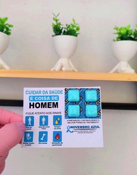Card com Chiclete- Novembro Azul