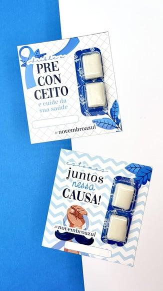 Card com Chiclete- Novembro Azul