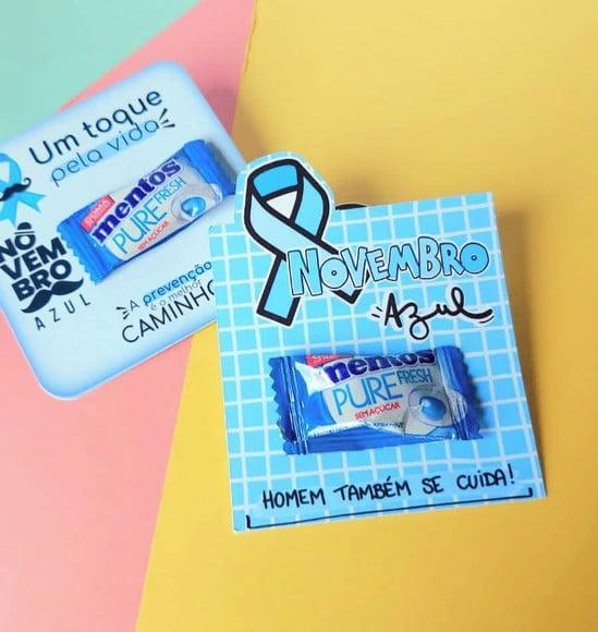 Card com Chiclete- Novembro Azul