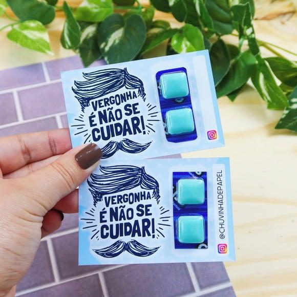 Card com Chiclete- Novembro Azul