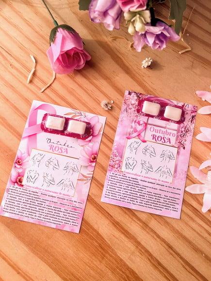 Card com Chiclete- Outubro Rosa