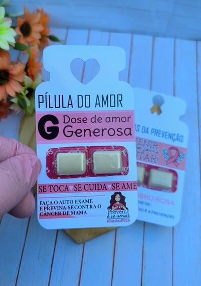 Card com Chiclete- Outubro Rosa