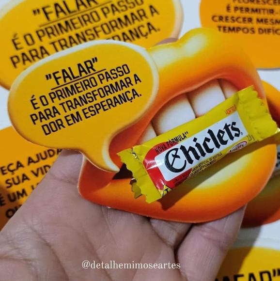Card com Chiclete- Setembro Amarelo