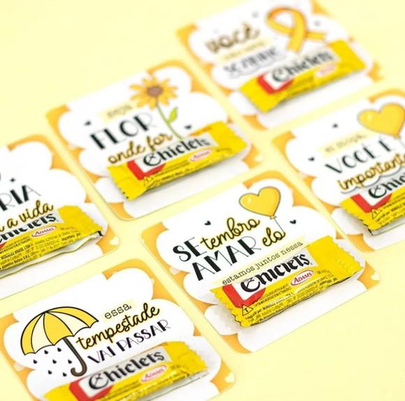 Card com Chiclete- Setembro Amarelo
