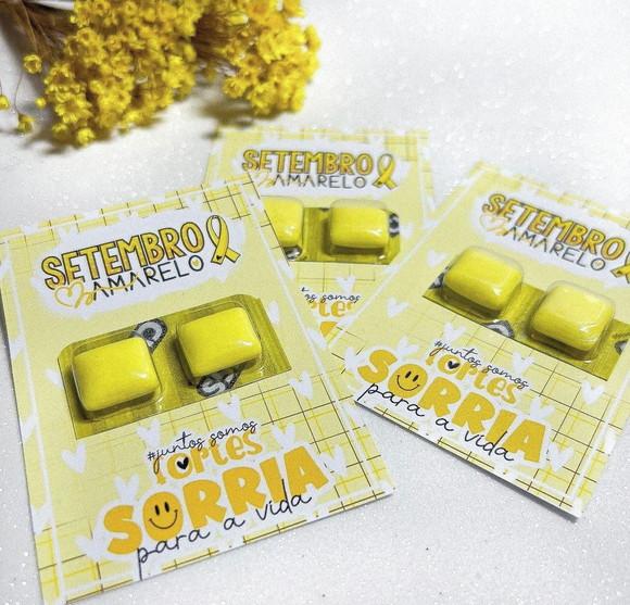 Card com Chiclete- Setembro Amarelo
