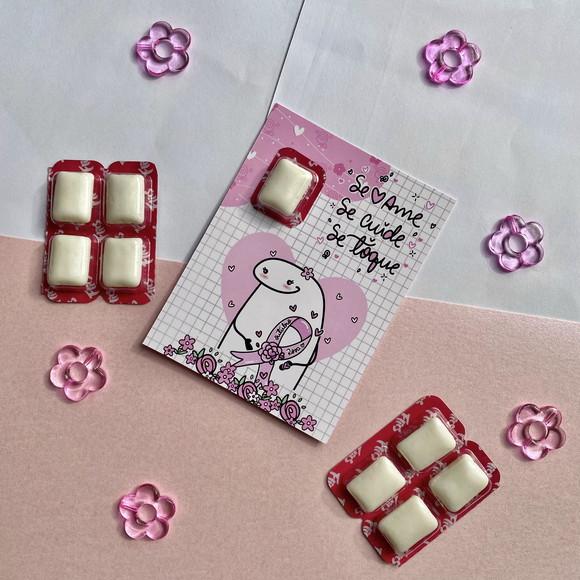 Card com Chicletinho- Outubro Rosa