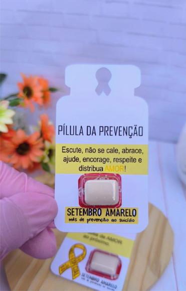 Card com Chicletinho- Setembro Amarelo