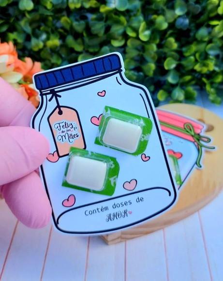 Card com Chicletinhos- Dia das Mães