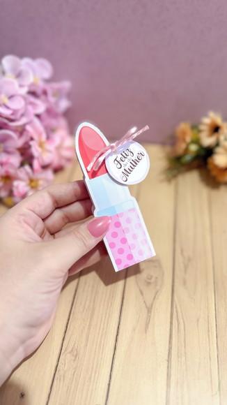 Card com Chocolate Baton- Dia da Mulher