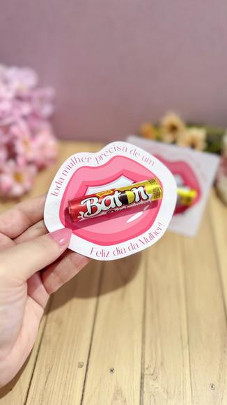 Card com Chocolate Baton- Dia da Mulher