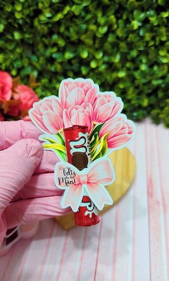 Card com Chocolate Baton- Dia das Mães