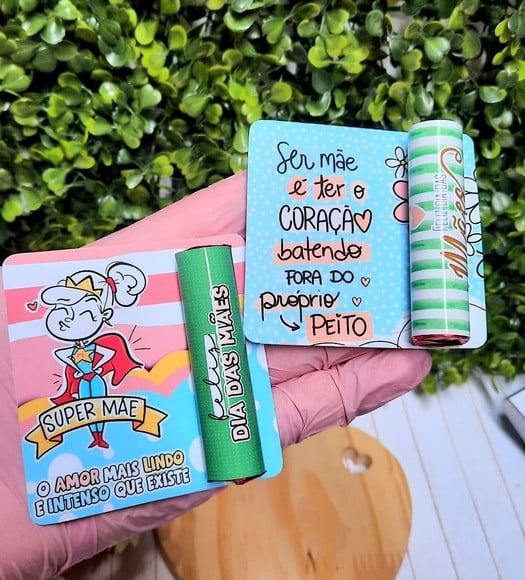 Card com Chocolate Baton- Dia das Mães