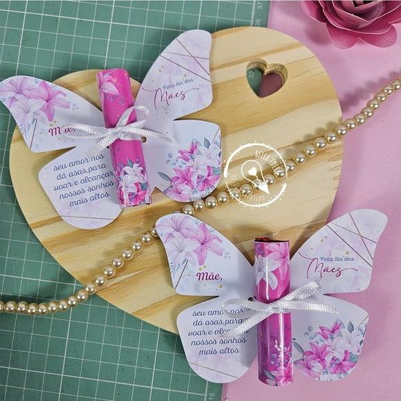 Card com Chocolate Baton- Dia das Mães