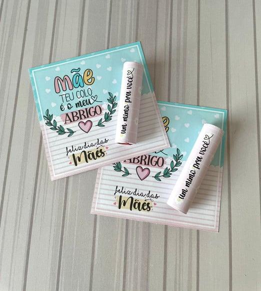 Card com Chocolate Baton- Dia das Mães