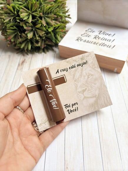 Card com Chocolate Baton- Páscoa