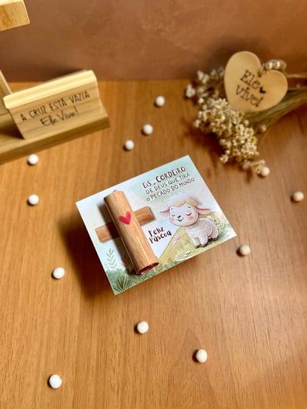Card com Chocolate Baton- Páscoa