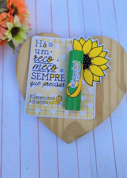 Card com Chocolate Baton- Setembro Amarelo