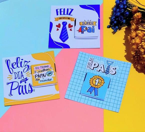 Card com Chocolate Cacau Show 5g- Dia dos Pais