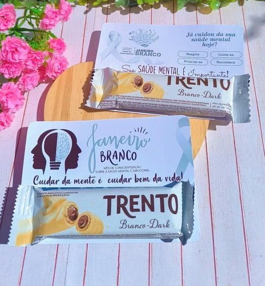 Card com Chocolate Trento- Janeiro Branco