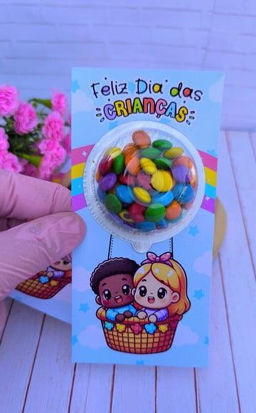 Card com Chocolate( Ducream) ou Coloreti (confete Chocolate)