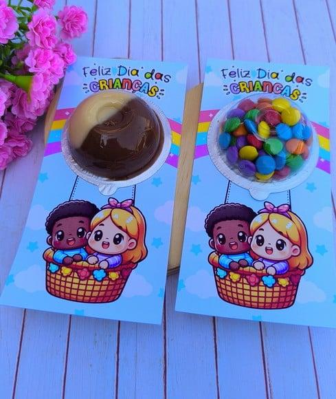 Card com Chocolate( Ducream) ou Coloreti (confete Chocolate)